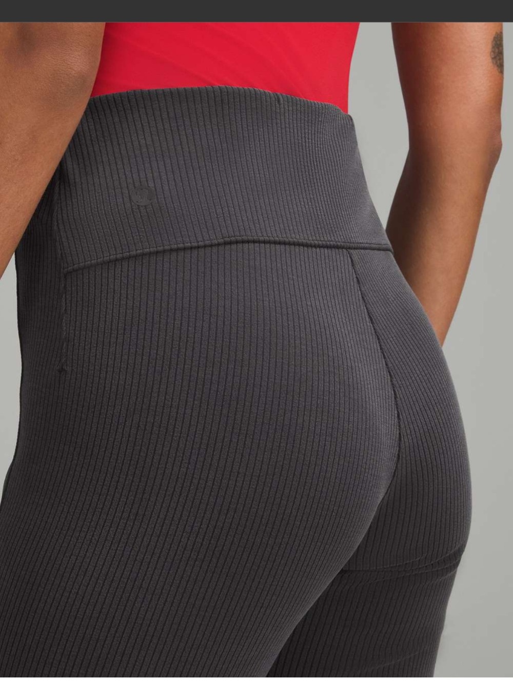 Sz 8 Lululemon Ribbed Softstreme Flared Pant Regular - Picture 3 of 11